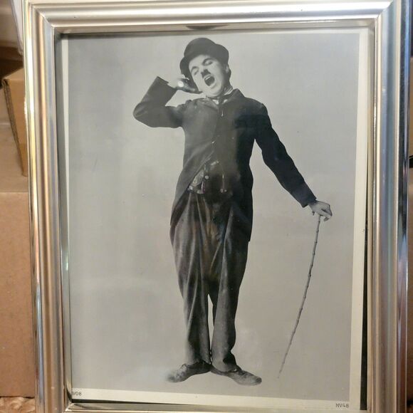Charlie Chaplin (1954)—Vintage Photograph 8"x11" black & white photo - Picture 12 of 16